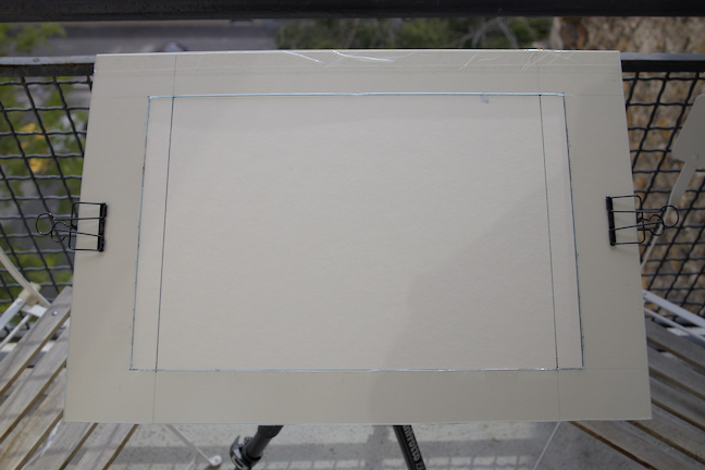 Drawing board for half-imperial sheets